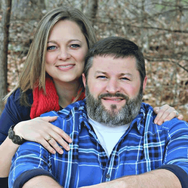 Pastor Jason Towe and his wife Amanda